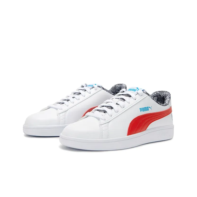PUMA Smash V2 'Me Happy White Red'-2