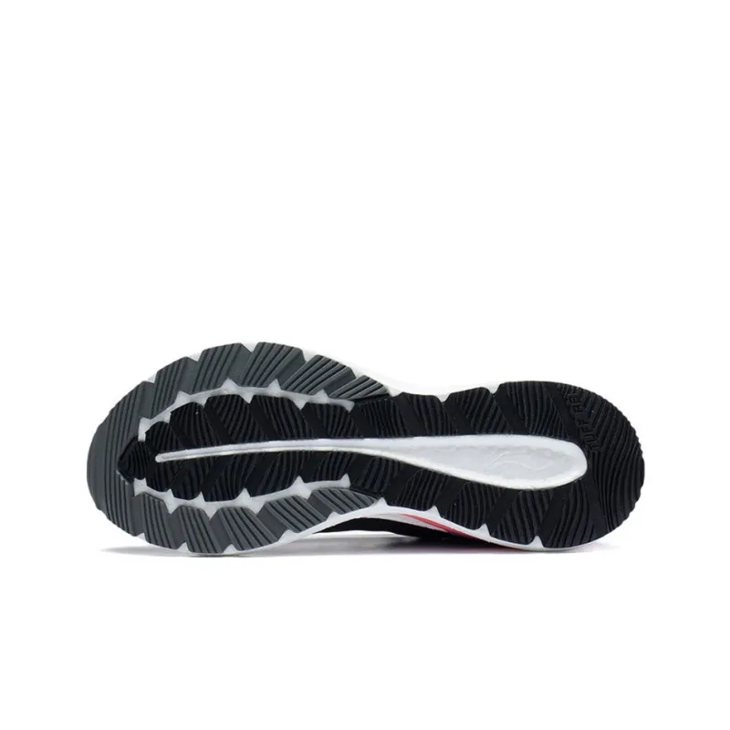 LiNing Light Cushioning Anti-Slip And Wear-Resistant Breathable Rebound Low-Top Running Shoes Men's Black Purple-4