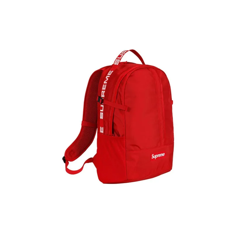Supreme SS18 Nylon Backpack Regular Unisex Red-2