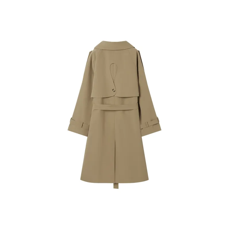 DIALOGUE Trench Coat Women's Classic Khaki-1