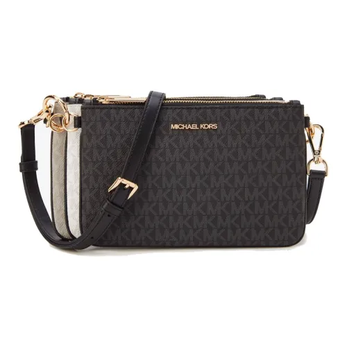 MICHAEL KORS Jet Set Shoulder Bag Crossbody Bag Medium Size Women's Black/White/Gray