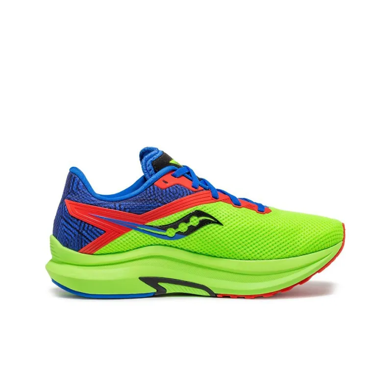 Saucony Axon 2 Cushioned Anti-Slip Wear-Resistant Breathable Lightweight Low-Top Running Shoes Unisex Green Blue Red-1