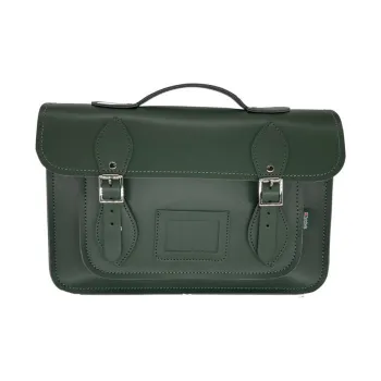 Zatchels Cow Leather Satchel Bag, Shoulder Bag, Crossbody Bag, Handbag Large Size Women's Ivy Green