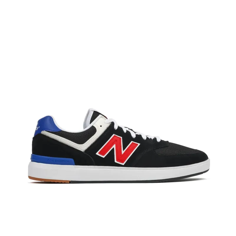 New Balance NB 574 Series Skateboard Shoes Men Low Top Black/Red/Blue/White-1