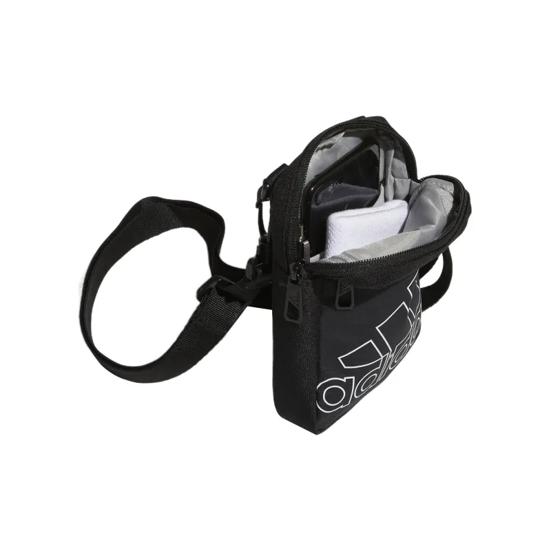 Adidas Polyester Sports Bag Shoulder Bag Crossbody Bag Regular Unisex Black-3