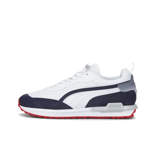 PUMA City Rider Casual Shoes Unisex Low-Top White/Blue/Red