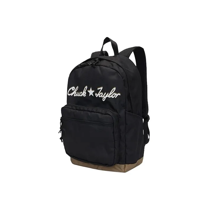 Converse Polyester Backpack Regular Unisex Black Brown-1