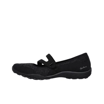 Skechers Breathe-Easy Breathable Lightweight Low-Top Casual Shoes Women's Black