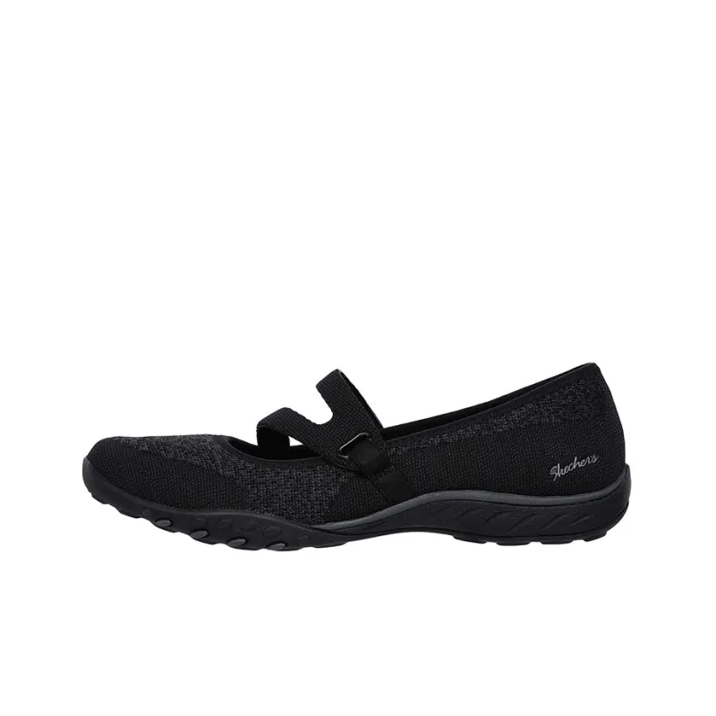 Skechers Breathe-Easy Breathable Lightweight Low-Top Casual Shoes Women's Black-0