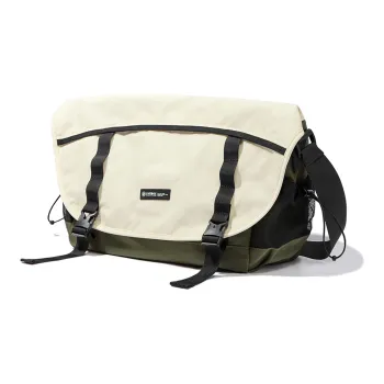LIVEBOX EN DIRECT Nylon Messenger Bag Crossbody Bags Large Size Men's Army Green