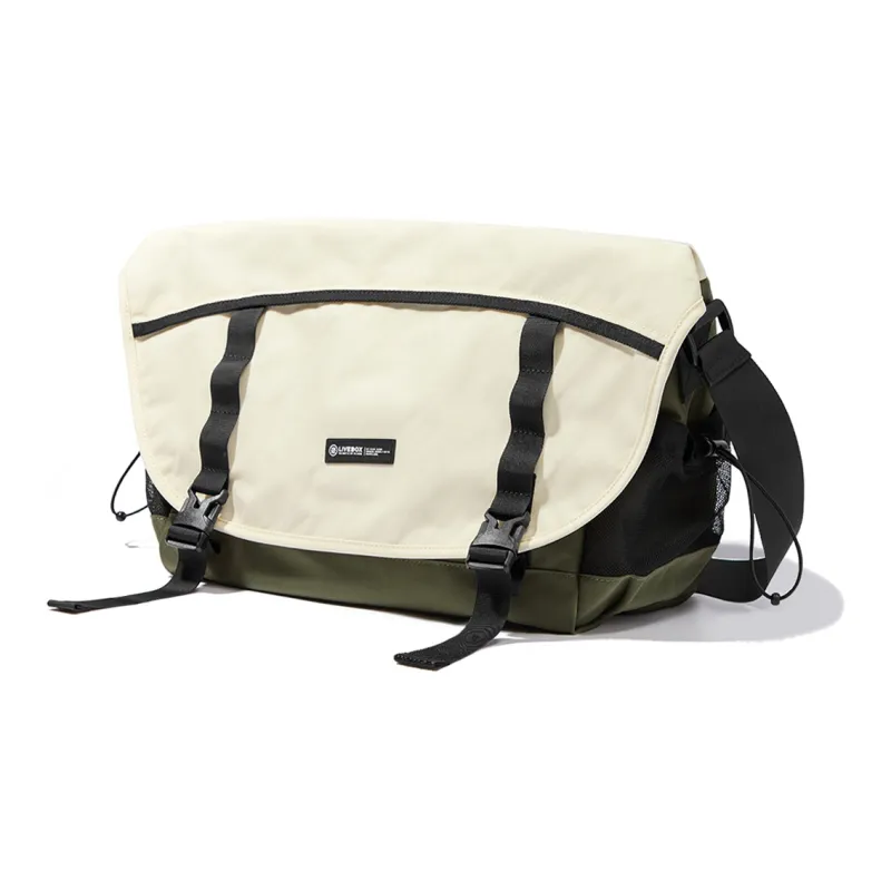 LIVEBOX EN DIRECT Nylon Messenger Bag Crossbody Bags Large Size Men's Army Green-0