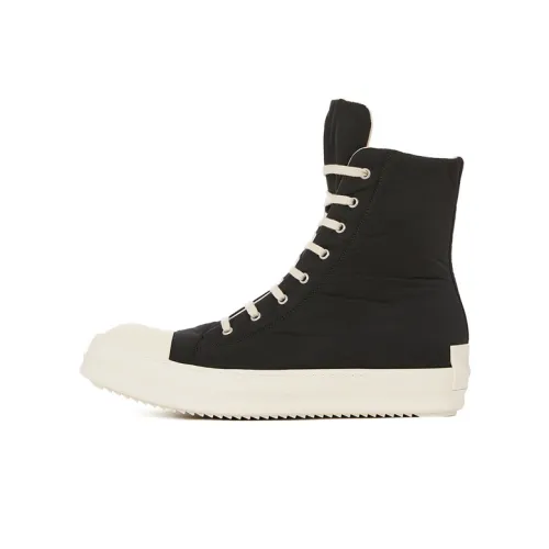 Rick Owens DRKSHDW Skateboard Shoes Women's High-Top Black/White