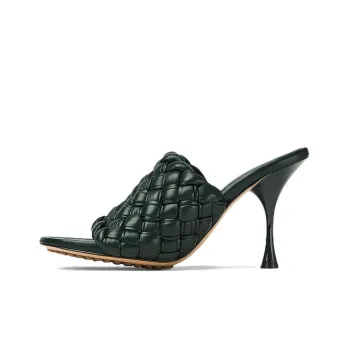 Bottega Veneta Dot Wave Intreccio Pleated Mules Women's