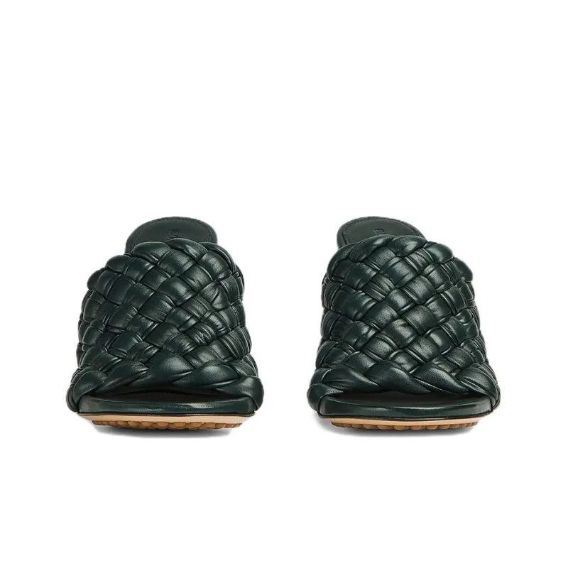 Bottega Veneta Dot Wave Intreccio Pleated Mules Women's-2