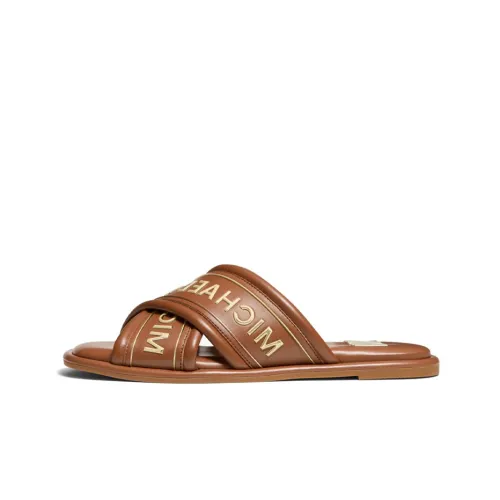 MICHAEL KORS Slide Slippers Women's Brown