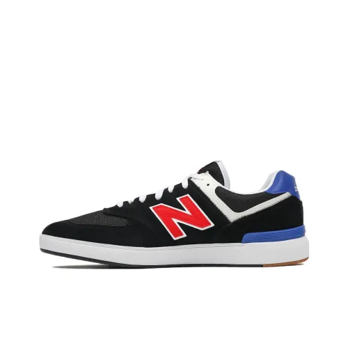 New Balance NB 574 Series Skateboard Shoes Men Low-Top Black/Red/Blue/White