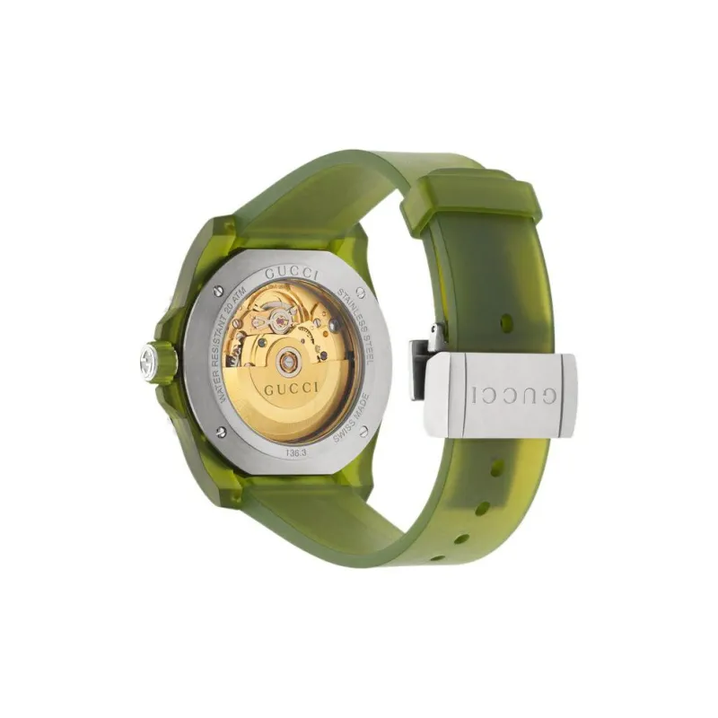 GUCCI Dive Collection Wrist Watch Automatic Mechanical Movement PC Plastic Strap 40mm Green Dial Men's Watches-3