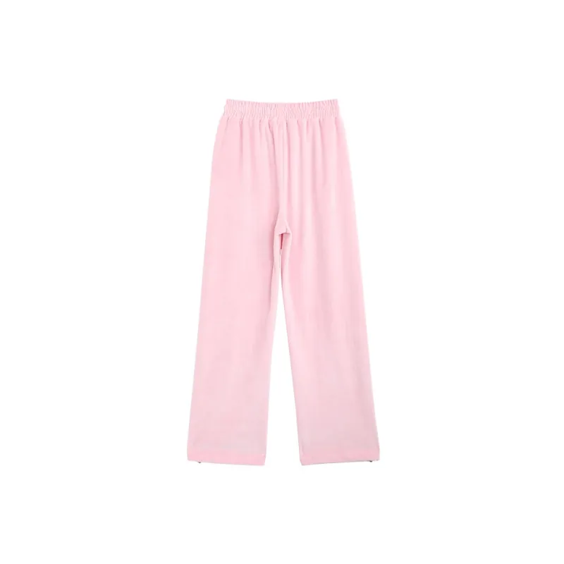 ASWZ Casual Pants Women's Pink-1