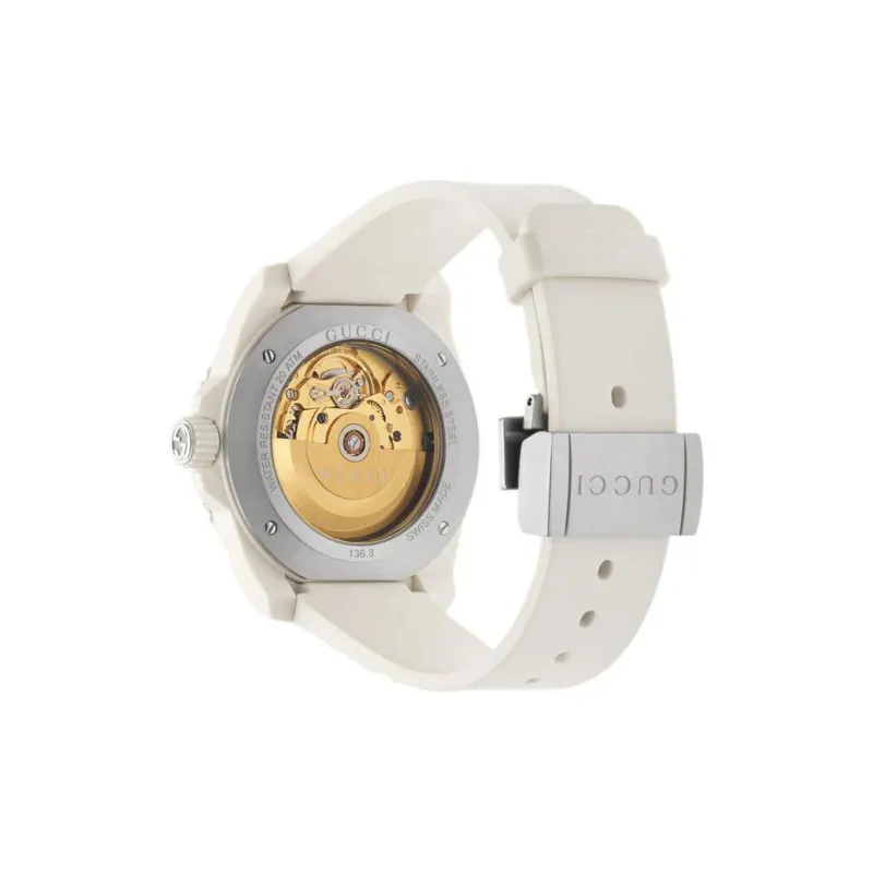 GUCCI Dive Collection Wrist Watch Automatic Mechanical Movement PC Plastic Strap Gray Dial Men's-2