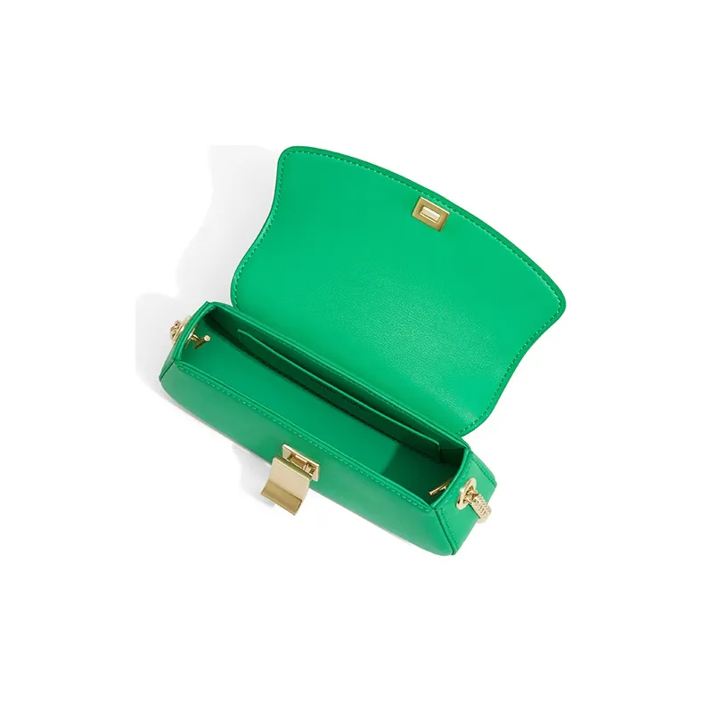 Gong Xuan Cow Leather Dome Bag Crossbody Bag Trumpets Women's Mint Green-6
