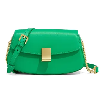 Gong Xuan Cow Leather Dome Bag Crossbody Bag Small Size Women's Mint Green