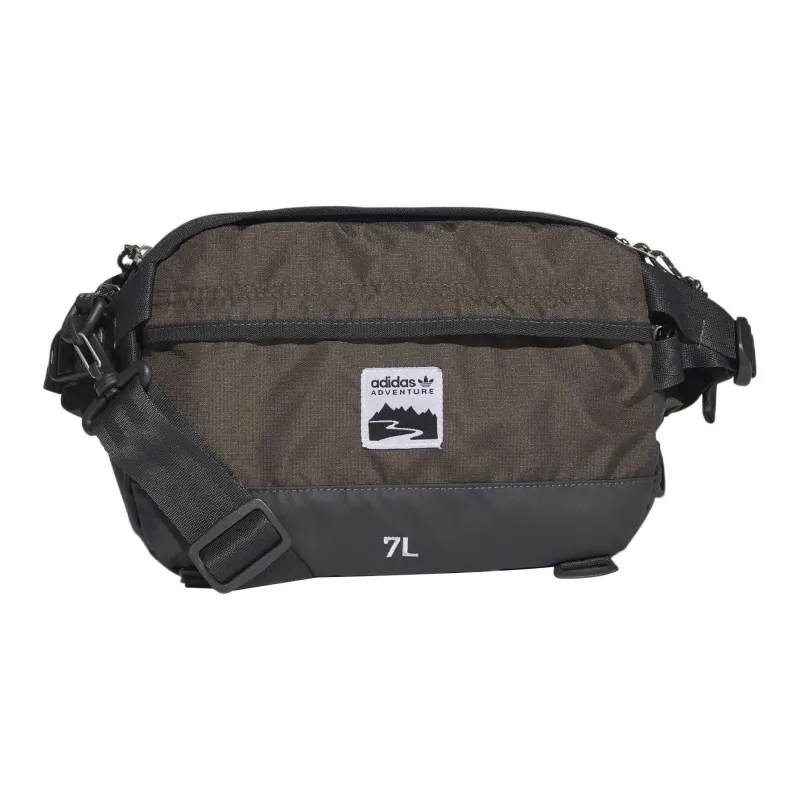 Adidas Originals Polyester Shoulder Bag Crossbody Bag Fanny Pack Regular Unisex Brown-0