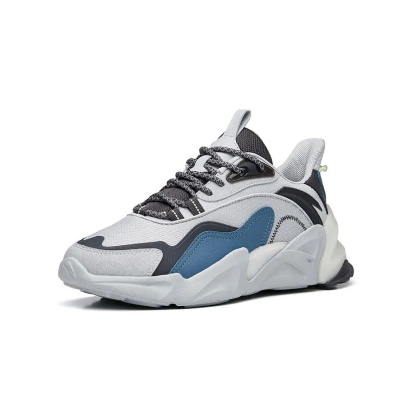Anta Cushioning Anti-Slip And Wear-Resistant Low-Top Casual Shoes Men's Gray-1