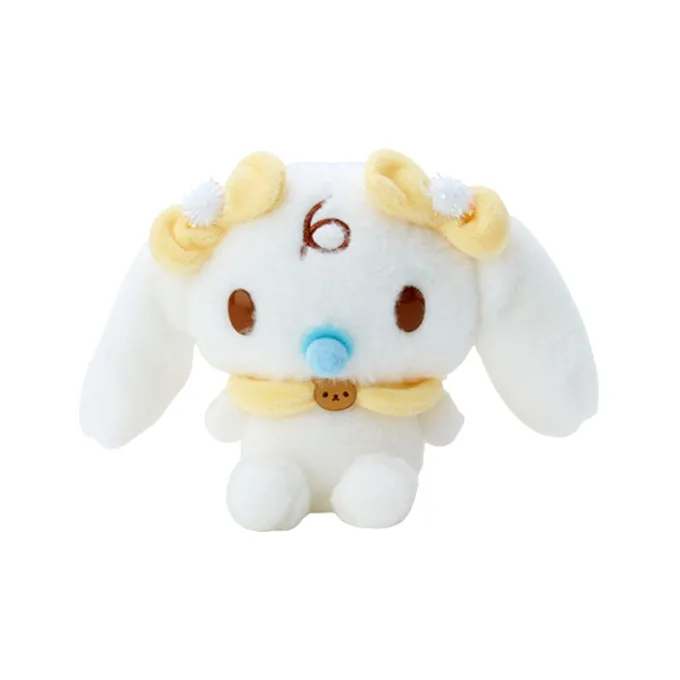 Sanrio Cinnamoroll Double Bowknot Collection, Milk Dolls Plush Doll 14cm Height-1