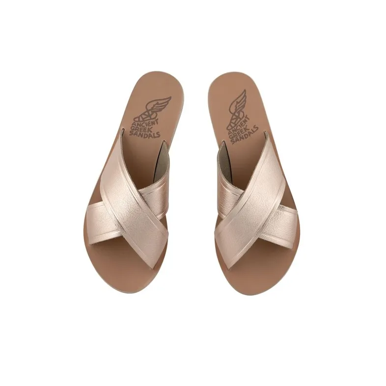 ANCIENT GREEK SANDALS Other Quiet Slide Slippers Women's Pink Gold-4