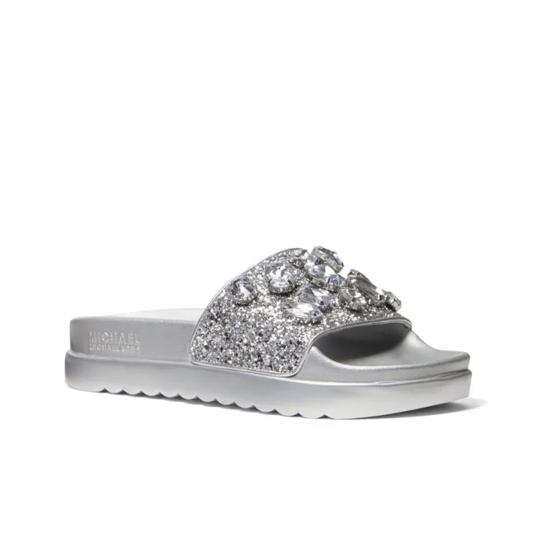 MICHAEL KORS Stylish Sandals Women's Silver-2