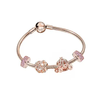 Pandora Alloy Bracelets Women's Rose Gold