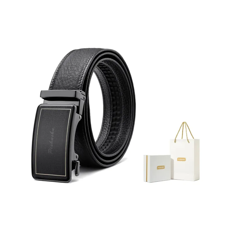 PISHUSHU Leather Belts Men-5