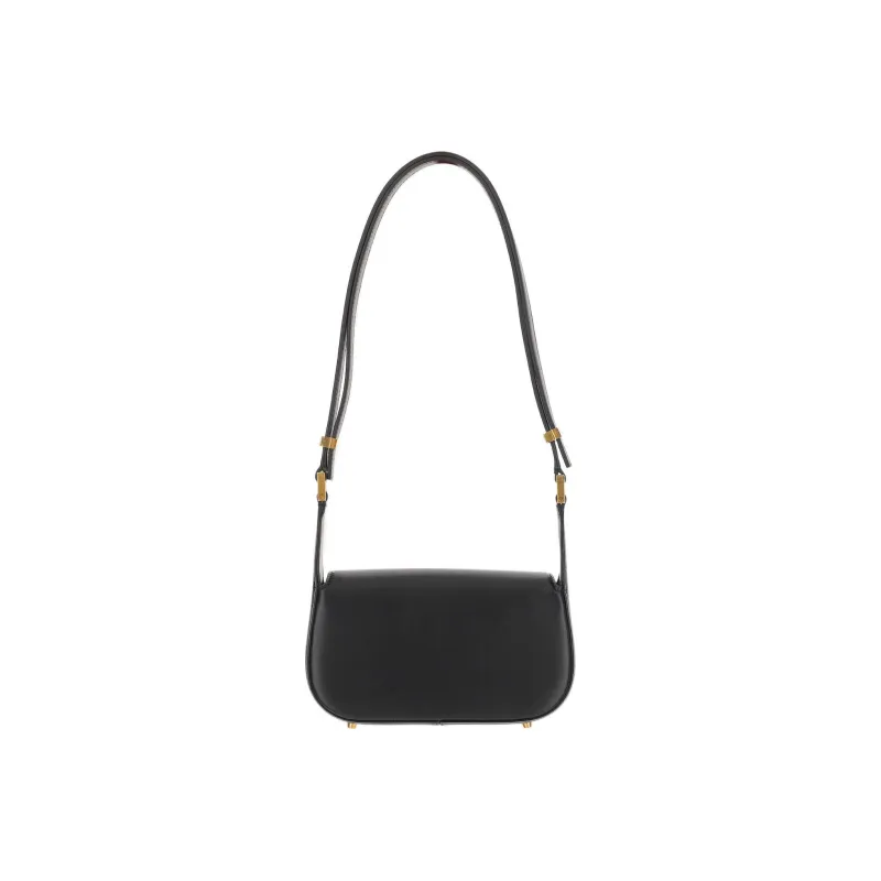 Valentino Vlogo Calfskin Messenger Bag Shoulder Bag Crossbody Bag Women's Black-2