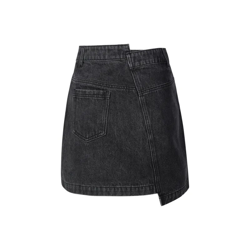 Guuka Denim Short Skirts Women's Black-1