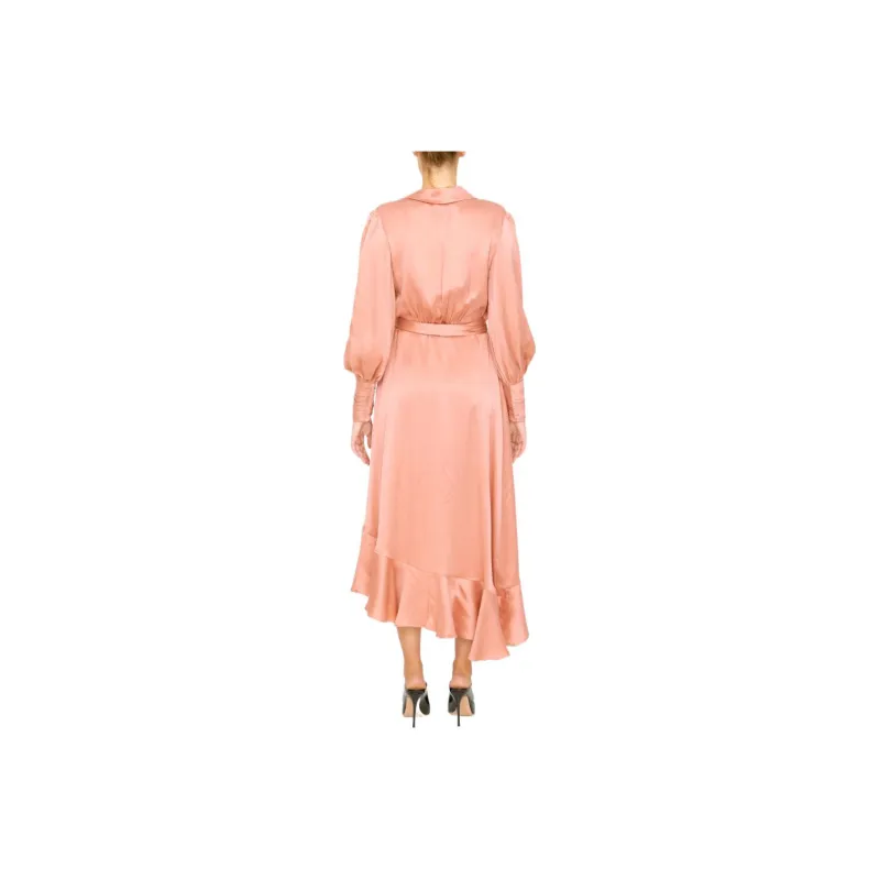 Zimmermann Asymmetric Ruffled Midi Dress-1