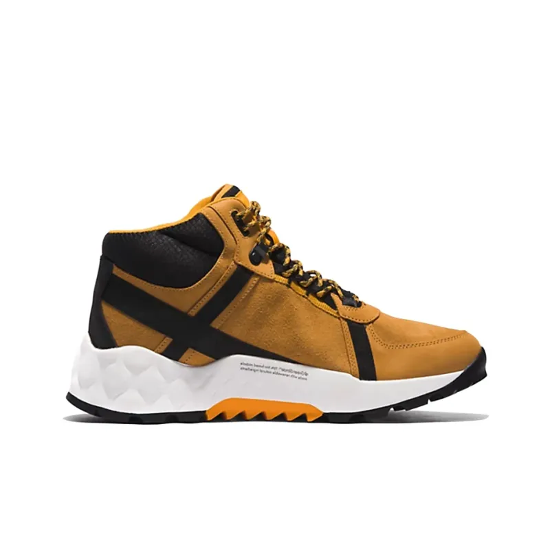 Timberland Solar Wave LT Durable Breathable Mid-Top Outdoor Shoes Brown Black-1