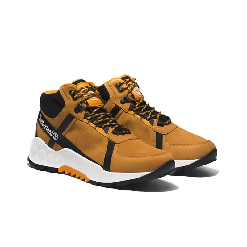 Timberland Solar Wave LT Durable Breathable Mid-Top Outdoor Shoes Brown Black-3