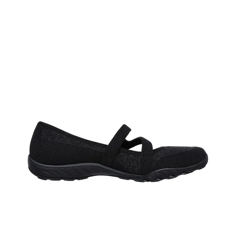 Skechers Breathe-Easy Breathable Lightweight Low-Top Casual Shoes Women's Black-1