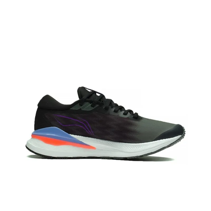 LiNing Light Cushioning Anti-Slip And Wear-Resistant Rebound Low-Top Running Shoes Women's Black-1