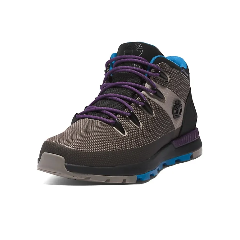 Timberland Sprint Trekker Chukka Durable Breathable Mid-Top Outdoor Shoes Gray Purple-2