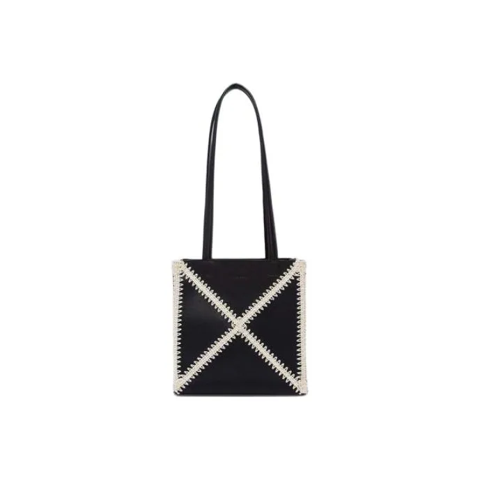 NANUSHKA Leather Tote Bag Shopping Bag Handbag Shoulder Bag Crossbody Bag Women's Black-0