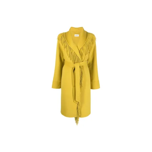 PAROSH Coats Women's Mustard Yellow