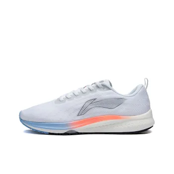 LiNing Red Hare 5 Supportive And Elastic Low Top Running Shoes Women's White Blue