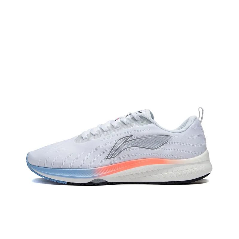 LiNing Red Hare 5 Supportive And Elastic Low-Top Running Shoes Women's White Blue-0