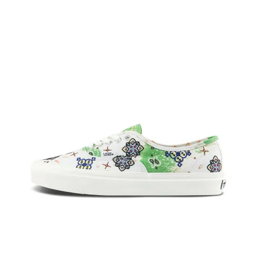 Vans Style 44 Skateboard Shoes Unisex Low-Top White/Green