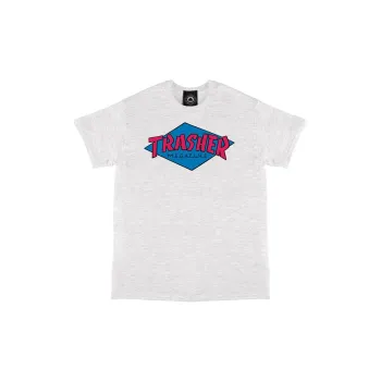Thrasher Crew Neck Fitted Straight Short-Sleeved T-Shirt Men's Gray