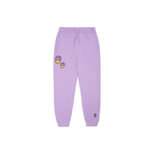 MLB Base Logo Knitted Sweatpants Unisex Purple