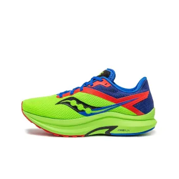 Saucony Axon 2 Cushioned Anti-Slip Wear-Resistant Breathable Lightweight Low-Top Running Shoes Unisex Green Blue Red