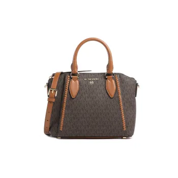 MICHAEL KORS Sienna Coated Canvas Shoulder Bag Crossbody Bag Handbag Women's Dark Brown