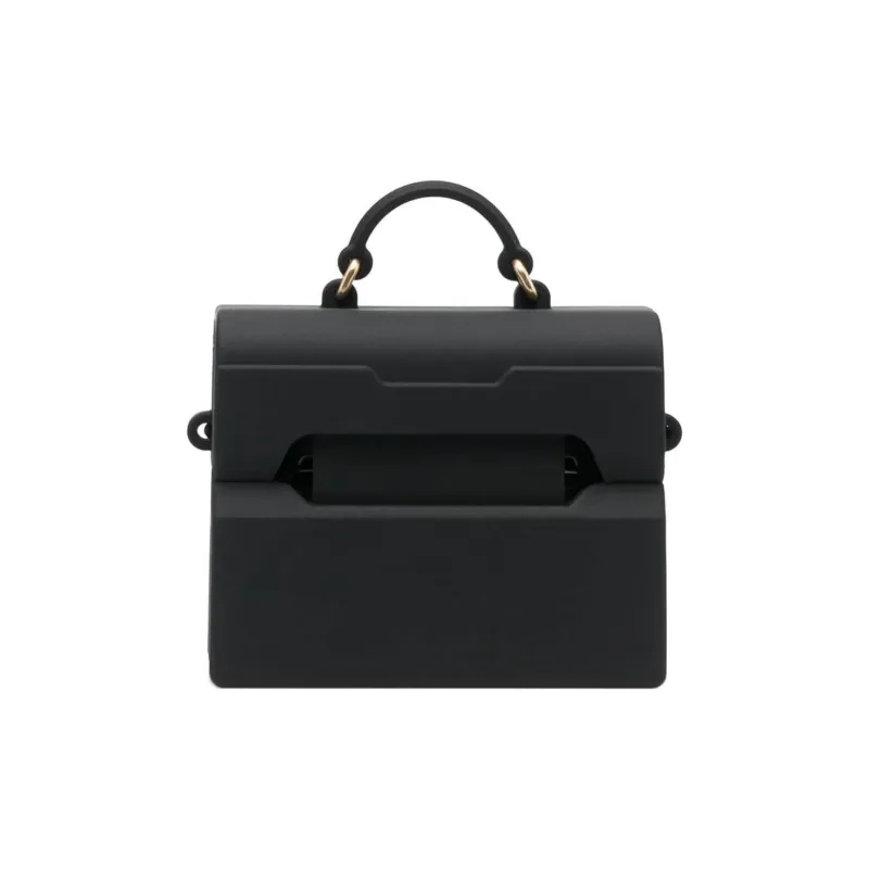 OFF-WHITE Polycarbonate Protective Case Portable Crossbody Bag Shoulder Bag Earphone Case Women's Black-4